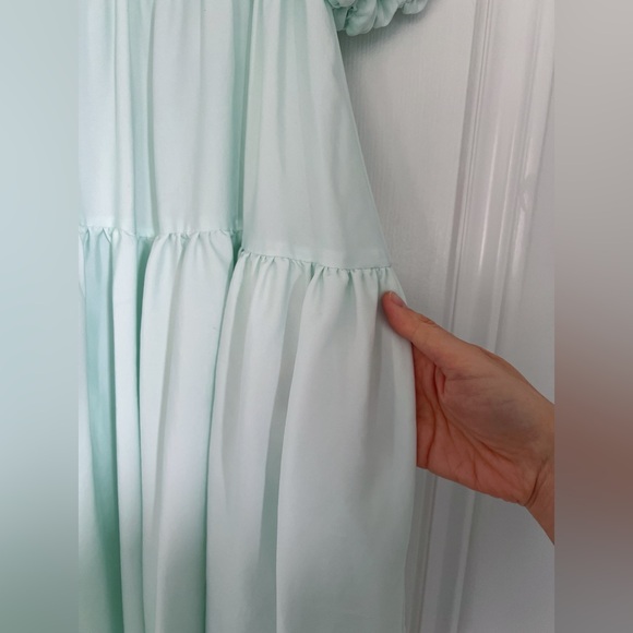 COS puff sleeves tiered dress - Picture 6 of 7